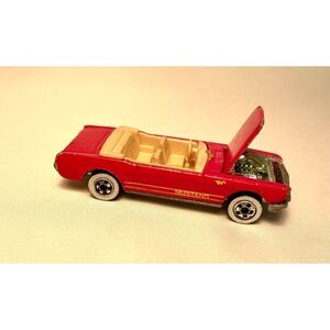 Vintage 1965 Hot Wheels Ford Mustang Convertible Die-Cast Made in Malaysia